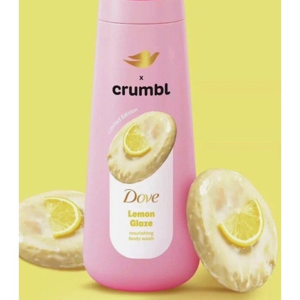Dove x Crumbl Lemon Glaze Moisturizing Liquid Body Wash New